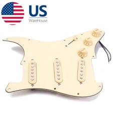 Prewired Loaded SSS Pickguard Alnico V Pickups for ST Stratorcast Strat