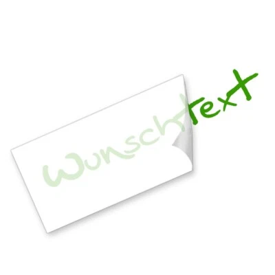 Aufkleber selbst gestalten Wunschtext Aufkleber gestalten Schriftzug Zahl TOP - Bild 1 von 4