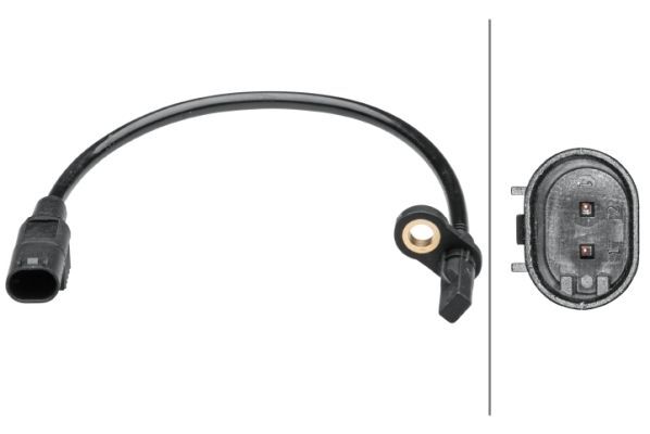 Hella 6PU 012 679-551 Sensor, Raddrehzahl FüR MERCEDES-BENZ-image