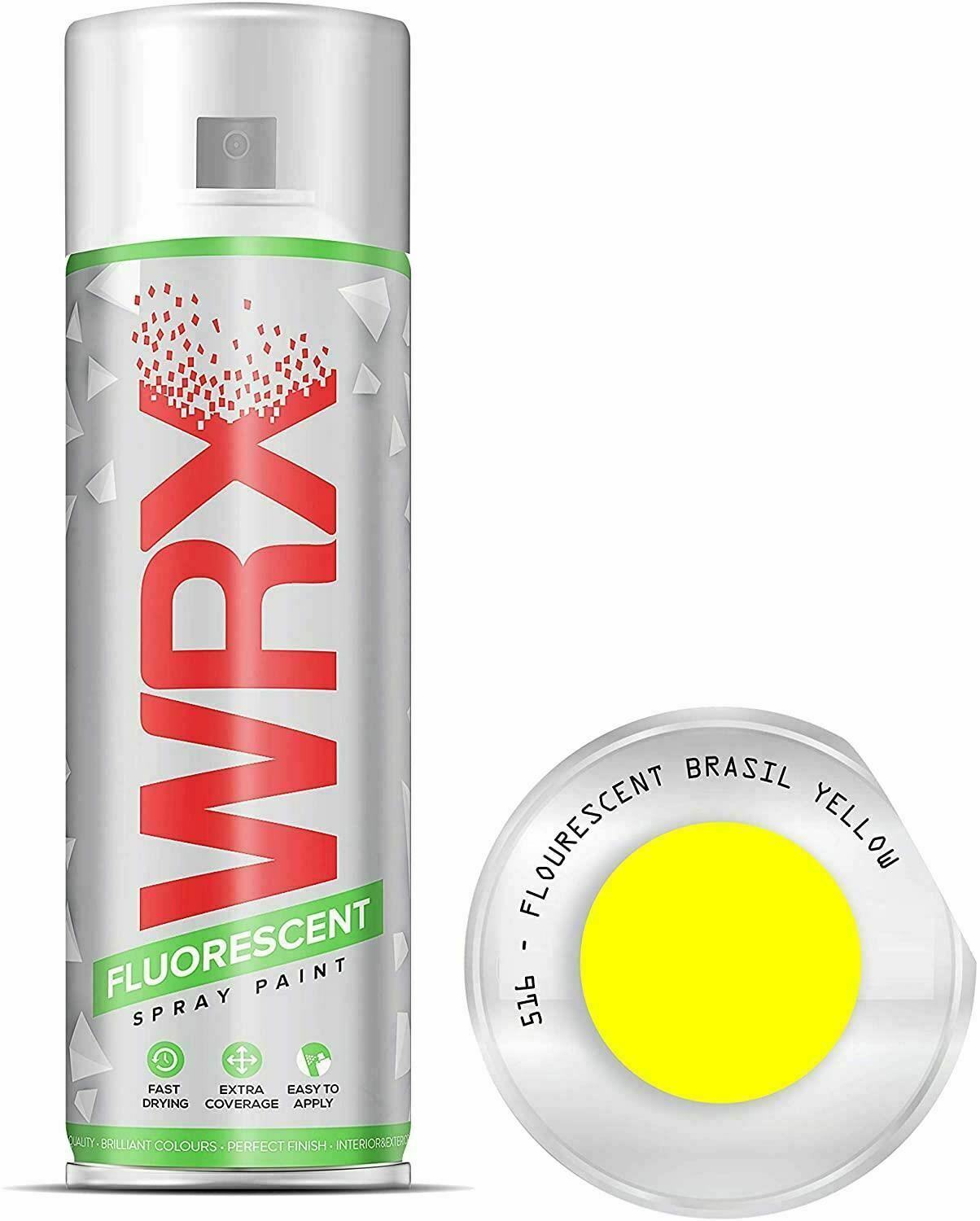 WRX Spray Paint Fast Drying Acrylic Paint All Colours 400ml, Multi