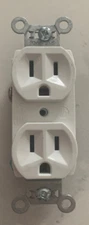 Pass & Seymour CRB5262-W Duplex Receptacle White 2pc