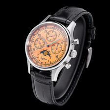 Seagull 1963 Sugess 40MM Watch MoonPhase Master Chronograph Mechanical Mens