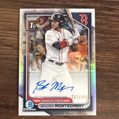 2024 Bowman Chrome 1st Bowman Autograph Braden Montgomery Refractor /499 