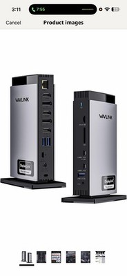 Wavlink USB - C 10G Triple 4K Display Universal Docking Station WL-UG69PD13 Pro