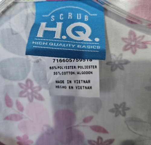 scrub hq scrub jacket women XL 3 pocket - Picture 3 of 3