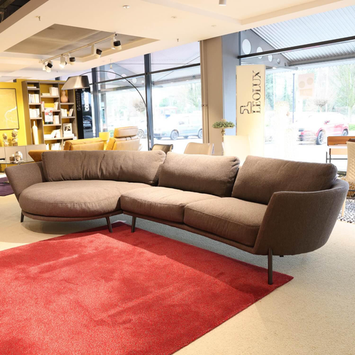 Leolux Ecksofa Rego Bezug Stoff Apollo 26986 Pluto Grau Füße Epoxy 450231 - Bild 3 von 5