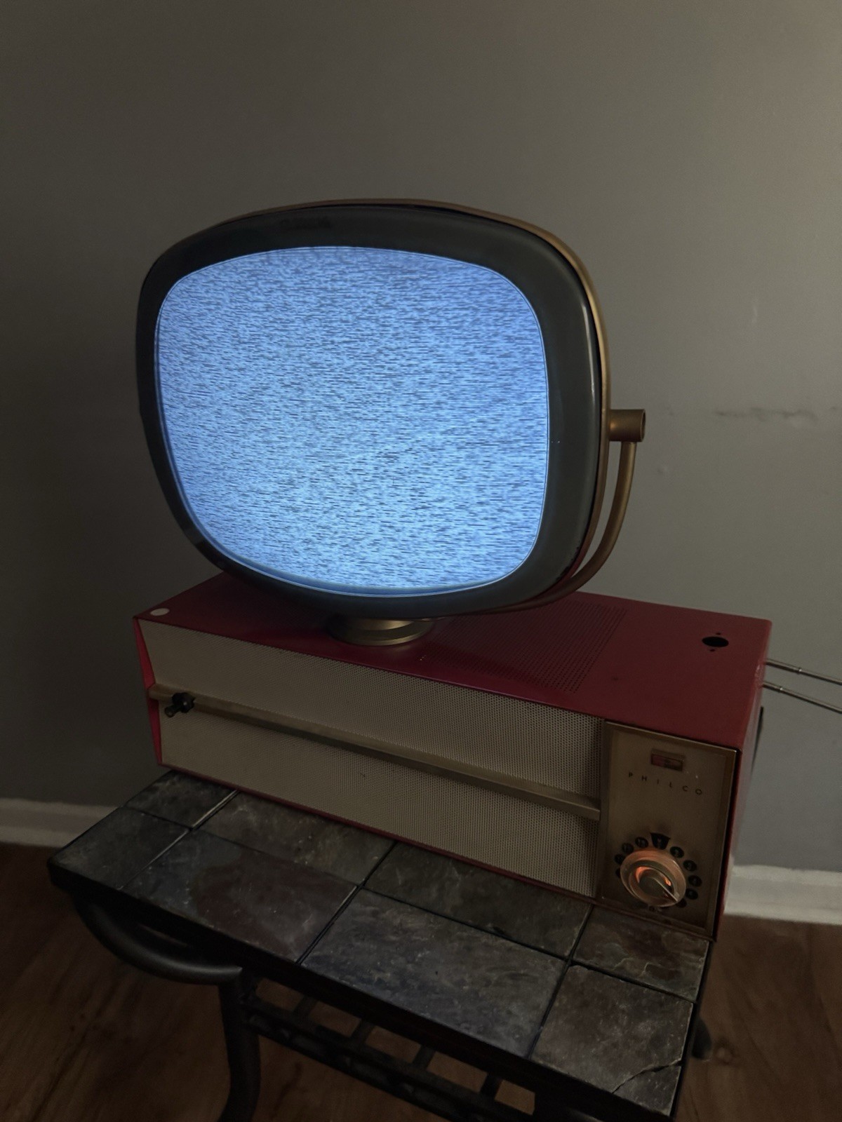 1958 Philco Princess Predicta Television Futuristic Swivel Consolette TV