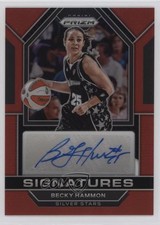 2023 Panini Prizm WNBA Signatures Red 62/99 Becky Hammon #SG-BHM Auto HOF 00zd