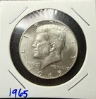 1965 Kennedy Half Dollar • 40% Silver • Brilliant Uncirculated BU