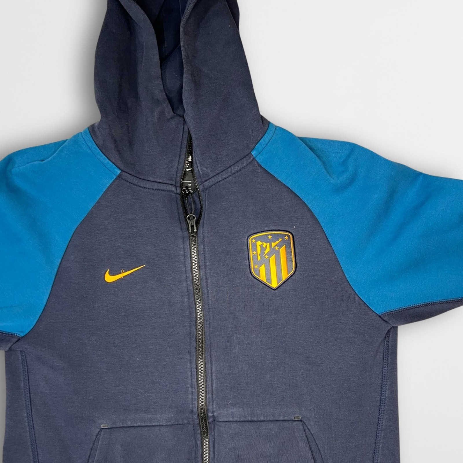 Nike Tech Fleece Atletico Madrid Hoodie Small Blue/Yellow image 4