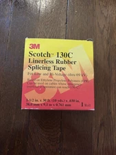 3M Scotch® Linerless Rubber Splicing Tape 130C  1" INCH x 30' FOOT