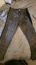 Dark Grey Fleece-Lined Drawstring Joggers - Youth Large