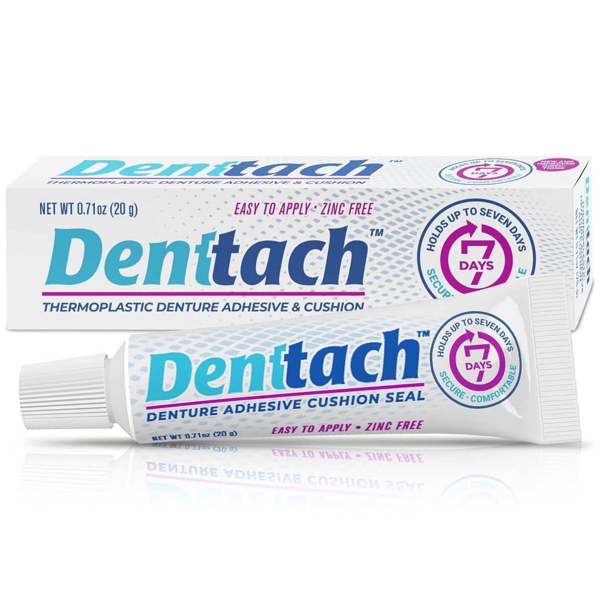 Denttach Seven Denture Adhesive, Thermoplastic Cushion, | eBay Denttach Seven Denture Adhesive, Thermoplastic Cushion, | eBay