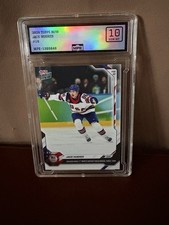 2026 Jack Hughes Topps NOW USA Hockey Card #18 Olympics - Gold Medal Graded 10
