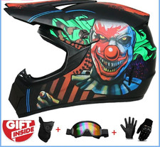 Kids Motorcycle Full Face Helmet Youth Motocross Off-Road Protective Helmet