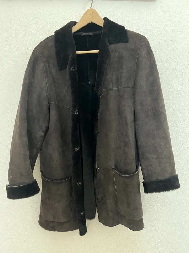 Abrigo de piel de oveja Brooks Brothers en excelente estado - mediano/grande Foto 3 de 4