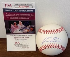 KEVIN CASH SIGNED AUTOGRAPHED RAWLINGS MLB BASEBALL TAMPA RAYS JSA