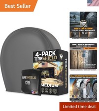 TIRESHIELD PRO Tire Covers Set of 4 - Heavy Duty All-Weather UV-Resistant Whe...