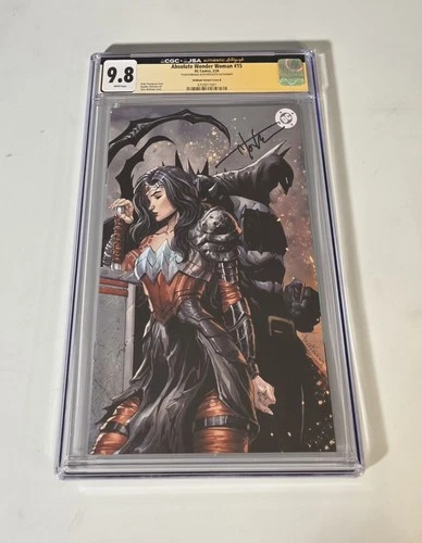 Absolute Wonder Woman #15 CGC JSA 9.8 Graded Signed Tyler Kirkham Virgin Edition