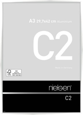 Nielsen Aluminium-Bilderrahmen C2 weiß glanz 29,7x42 cm Acrylglas