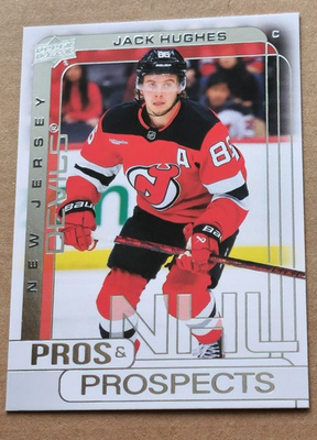#ad 2024 25 Upper Deck Pros and Prospects #PP 6 Jack Hughes New Jersey Devils $2.49