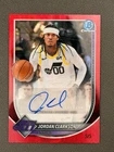 2025-26 Bowman Jordan Clarkson Auto Red Refractor /5 Jazz Knicks Book End Auto