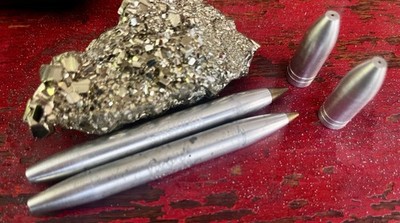 Vintage National & Regal Pen & Pencil Co. Aluminum 3 5/8'' Ballpoint Pen USA RARE