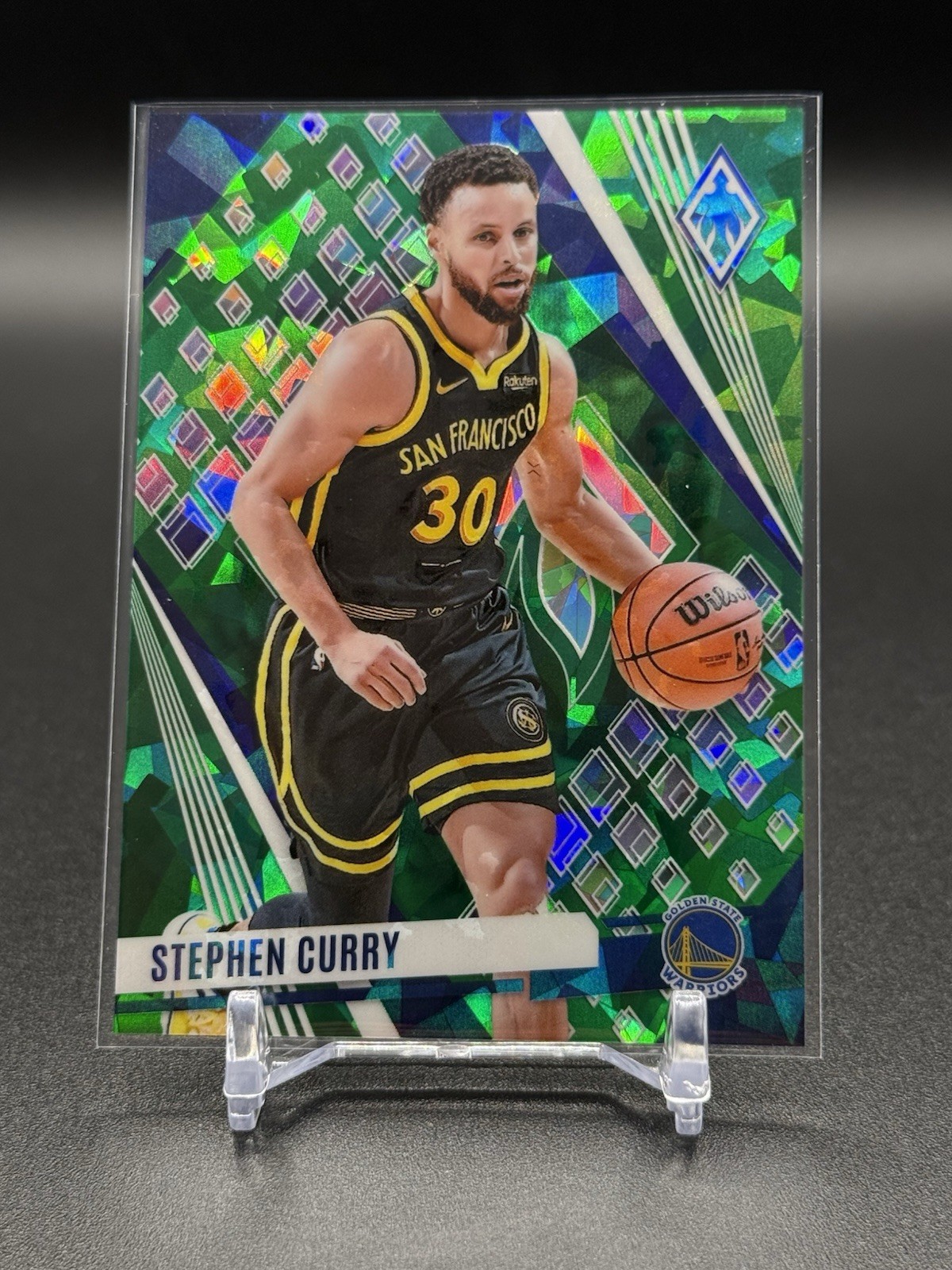 #174 Stephen Curry Green Ice /149 - 2023-24 Panini Phoenix