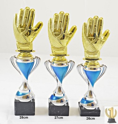 Torwart - Fußballl- Trophäe / Pokal 3er set oder einzeln incl. Beschriftung