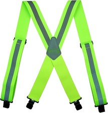MELOTOUGH Safety Reflective Suspenders Work Suspenders Heavy duty High Hi Viz