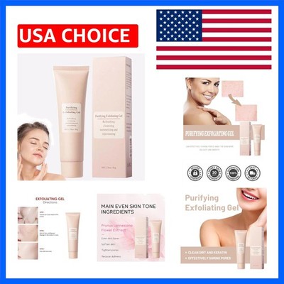 Natural Exfoliating Gel Scrub - Purifying Cream for Face & Body Hydration