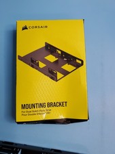 Corsair Dual SSD Mounting Bracket 3.5  Internal Drive Bay to 2.5" Black