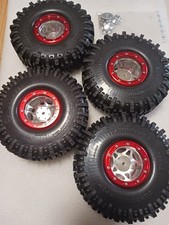 Integy Beadlock Wheels Swamper Tires 2.2 Trx-4 Crawler Axial Vanquish Redcat