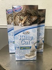 Alfapet Kitty Cat Sifting Pan Liners 10 Count Extra Giant Size 40" x 38" - New