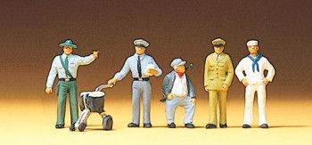 Preiser 10014 Different Professions (Pk5) Figure Set HO Gauge