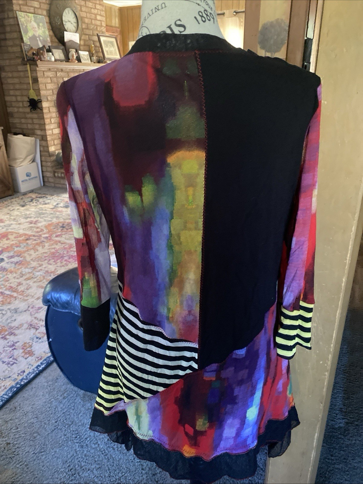 Loot Paris Patchwork Tunic Multicolored Size M - image 2