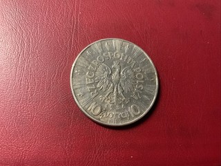 Polonia 10 zloty 1936 argento Josef Pilsudski