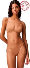NWD CALVIN KLEIN Form to Body Lightly Lined Triangle Bralette RUSSET L