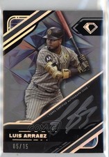 2025 Topps Diamond Icons Black Polychromatink Silver /15 Luis Arraez Auto 1q3x