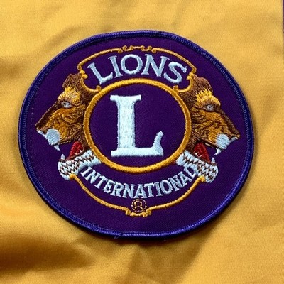 Lions International Gold Purple Vest 2XL Volunteer Club Uniform Adult Polyester