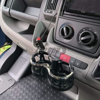 Für Fiat ducato Doppelbecherhalter - Custom Bracket (kein Bohren erforderlich)