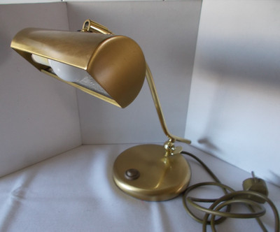 Pianolampe, Klavierleuchte, ca.30cm hoch, Metall, Goldfarben, 230V, Holtkötter