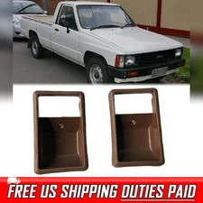 Door Handle Inner Bezel Brown Pair For Toyota Hilux Ln50 Ln60 1984-1988