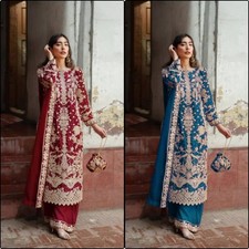 Pakistani Salwar Kameez Ready To Wear Dress Palazzo Suit Wedding Party Bollywood