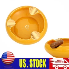 Galiner Ceramic Cigar Ashtray 3 Cigars Luxury For Outdoors Home Ash Tray Holder
