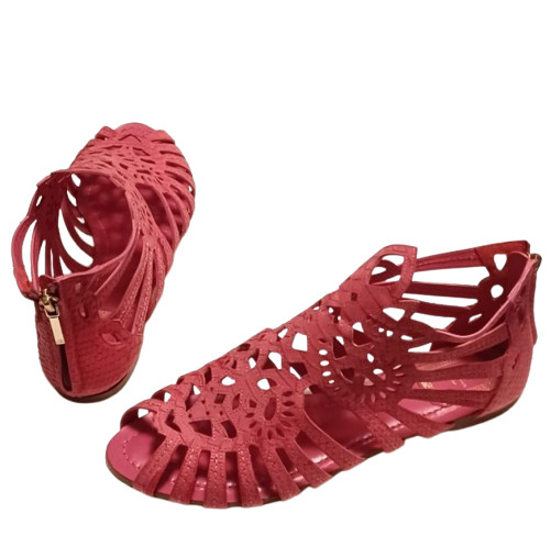 DIOR Python Snakeskin Laser Cut Flat Sandals Wome… - image 1