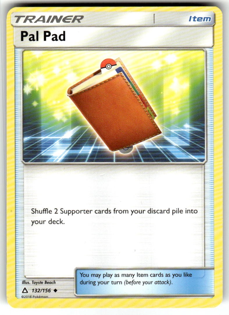 POKEMON PAL PAD 132/156 UNCOMMON ULTRA PRISM NM CARD