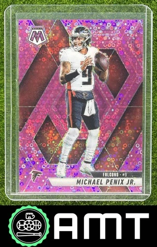 Michael Penix Jr. 2025 Panini Mosaic 3/20 No Huddle Pink Prizm Falcons