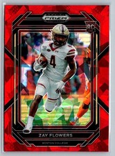 2023 Panini Prizm Draft #143 Zay Flowers Red Ice