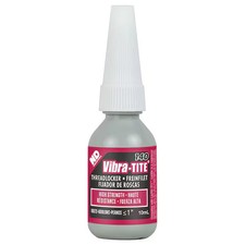Vibra-Tite Threadlocker, VIBRA-TITE 140, Red, High Strength, Liquid, 10 mL